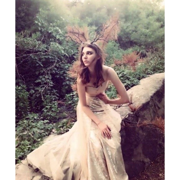 Whimsical Long Deer Antlers Tree Branches Hair Headband - Picture 3 of 16